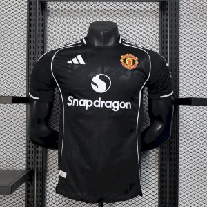 Mens Manchester United 2025/26 Black Special Shirt Player Edition