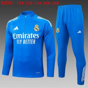Kids Real Madrid 2025/26 Half-Zip Sweater+Pant 815